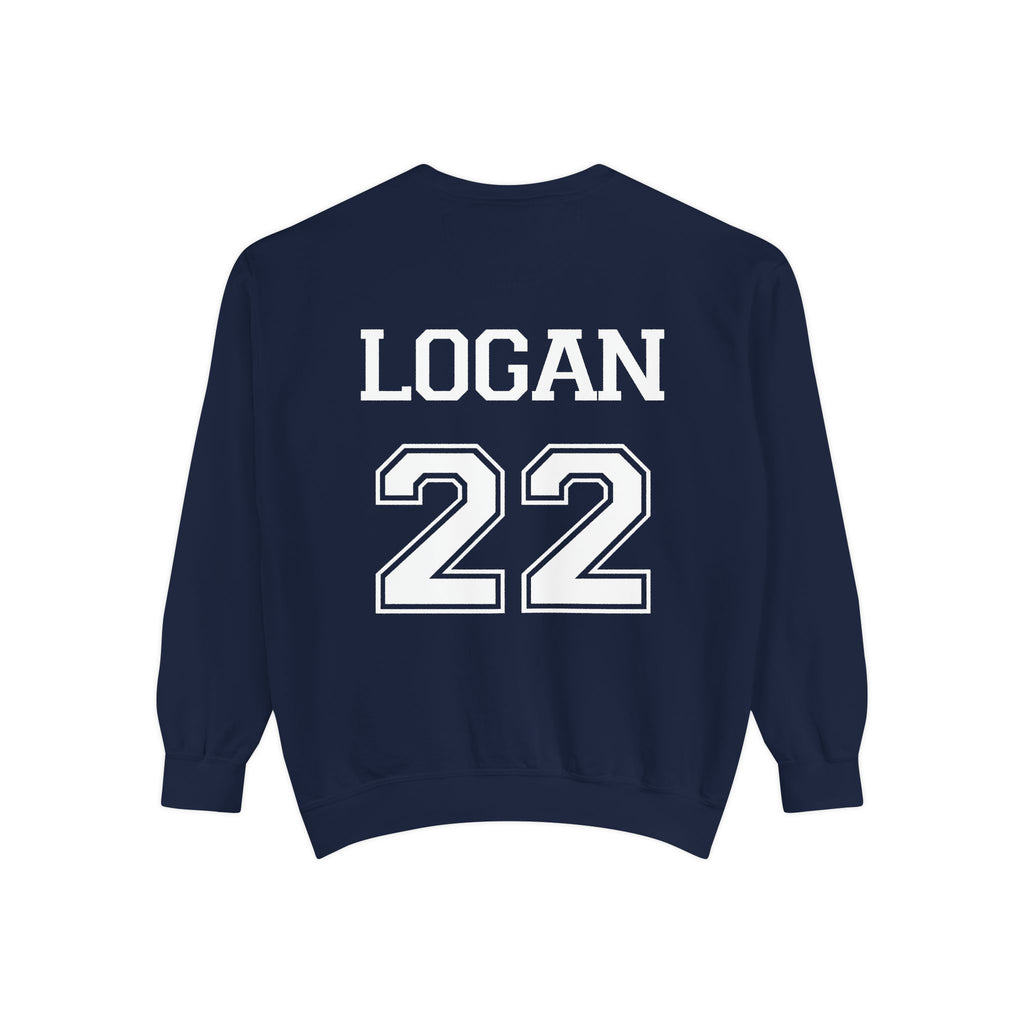 "Off Campus" John Logan Hockey Number Sweatshirt